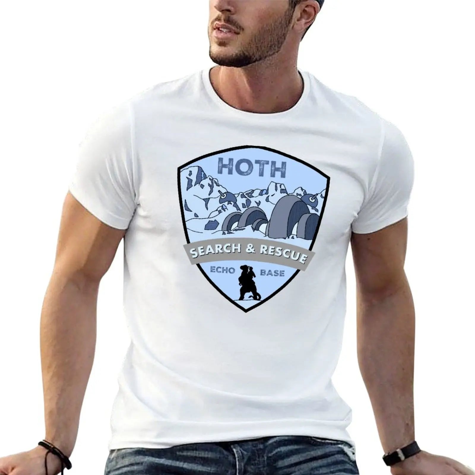 Search and rescue T-Shirt cotton tshirt 100% t shirts for man graphic funny T-Shirt