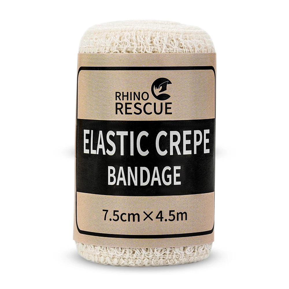 RHINO 6/12 pcs Elastic Crepe Bandage First Aid Kit Gauze Wound Dressing Nursing Emergency Care Bandage Outdoor Sports