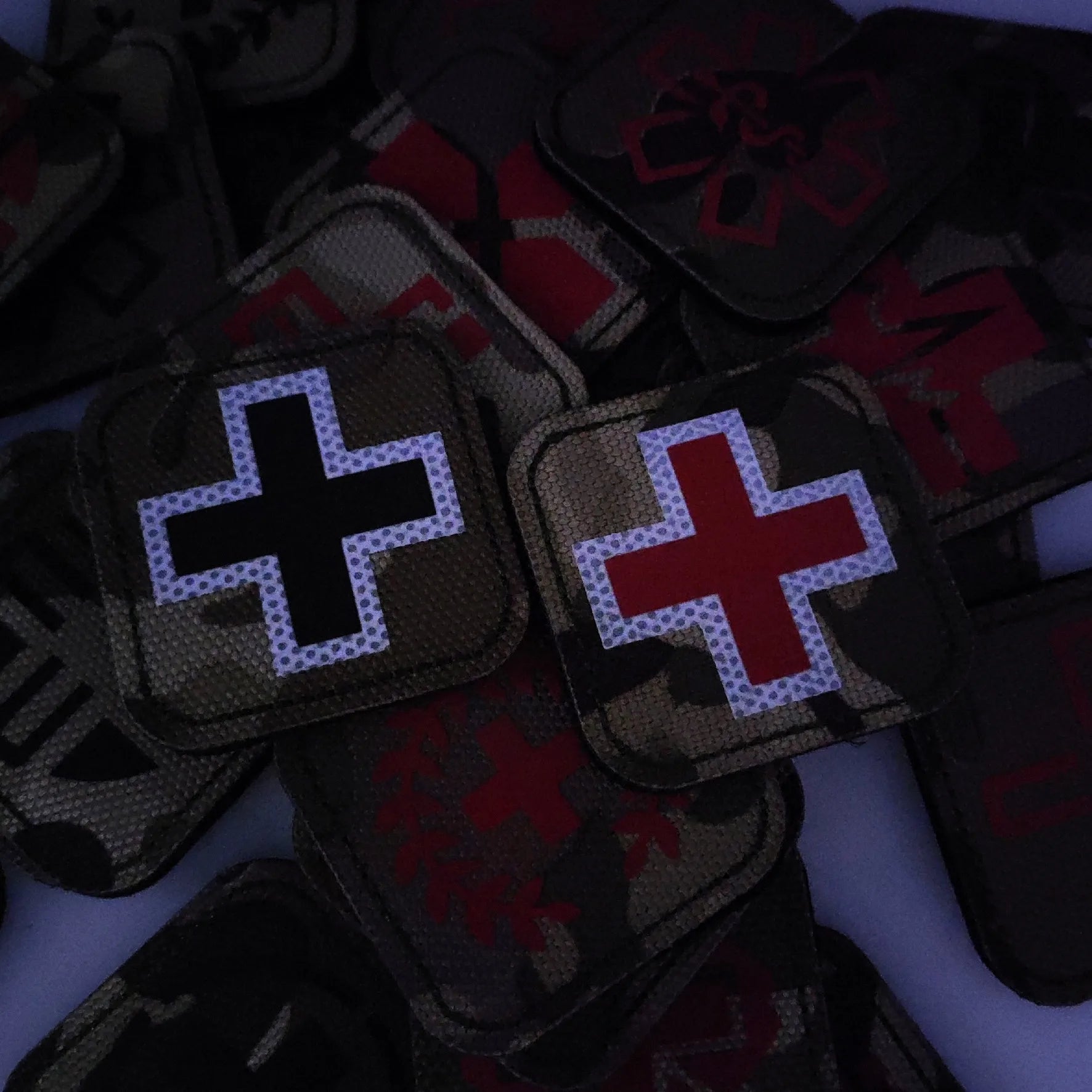 Infrared Reflective Medical Army Combat First Aid Camouflage Tactical Badge Clothes hook and loop patches