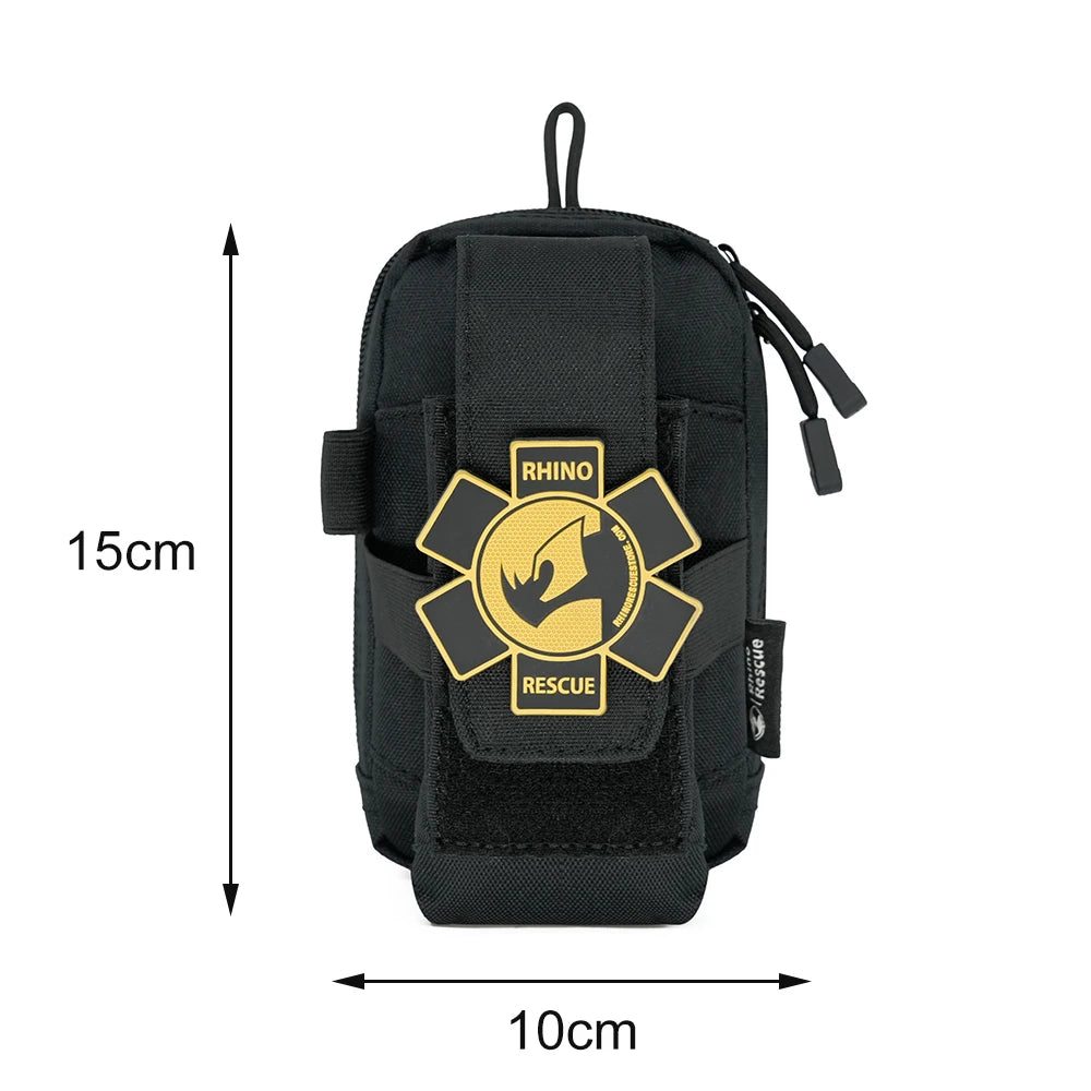 Rhino Rescue IFAK Empty Bag Tactical Package for Camping Hiking with Multiple Tactical Pockets Outdoor Gear