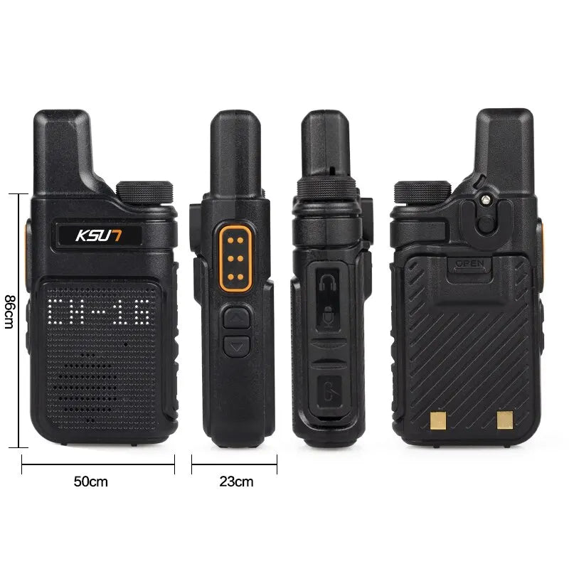 KSUT PMR446 Walkie Talkie 2pcs/1pcs Mini Size Portable Handheld Radio Wireless Set Two Way Radio Station Comunicador Transceiver