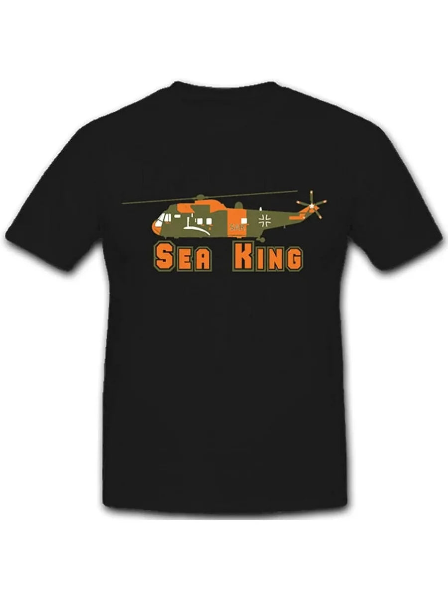 Sea King SAR Helicopter Search Rescue German Army Men T-Shirt