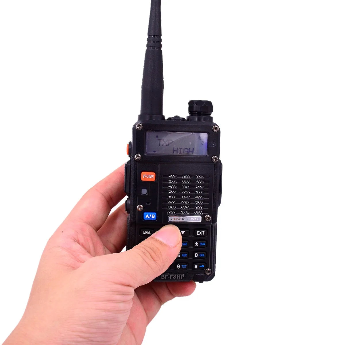 Baofeng F8 HP HAM Amateur Radio Screen Keyboard 8W Max VHF UHF Outdoor Sports Police Fure Rescue Search Wireless Communication