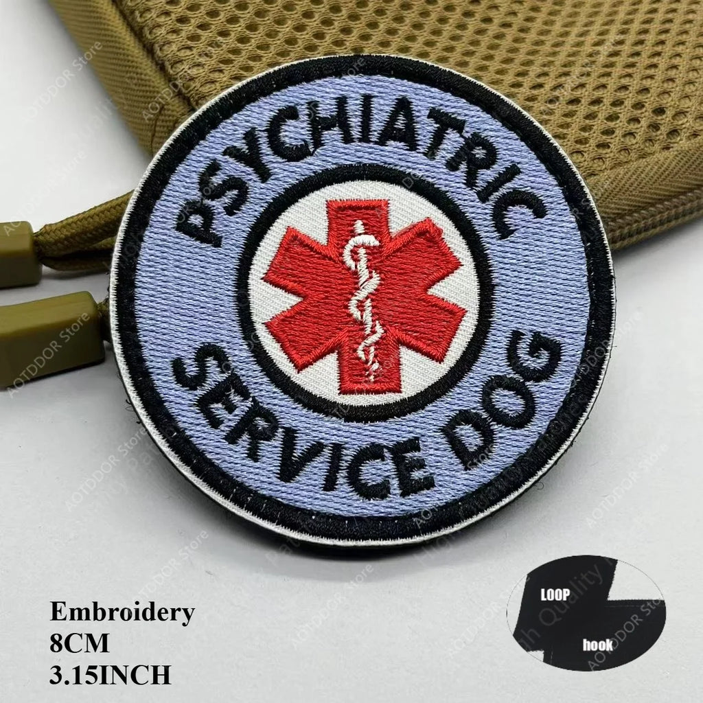 Therapy Rescue The SERVICE DOG Do Not Pet in Training Workong Pet Guide Dogs Do Not Touch Embroidery Patches Emblem Badge Hook