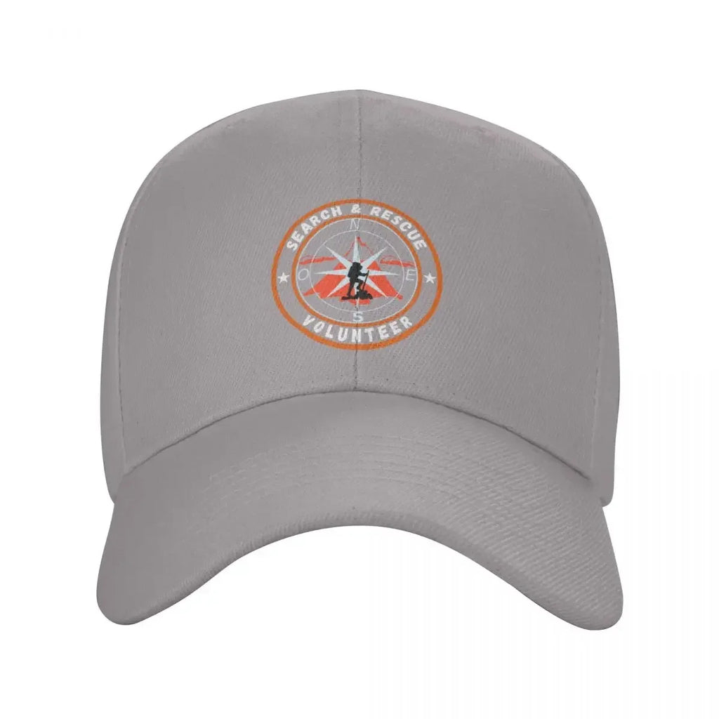 Search And Rescue Volunteer Compass Baseball Cap Trucker Hat Hard Hat Mens Tennis Women's