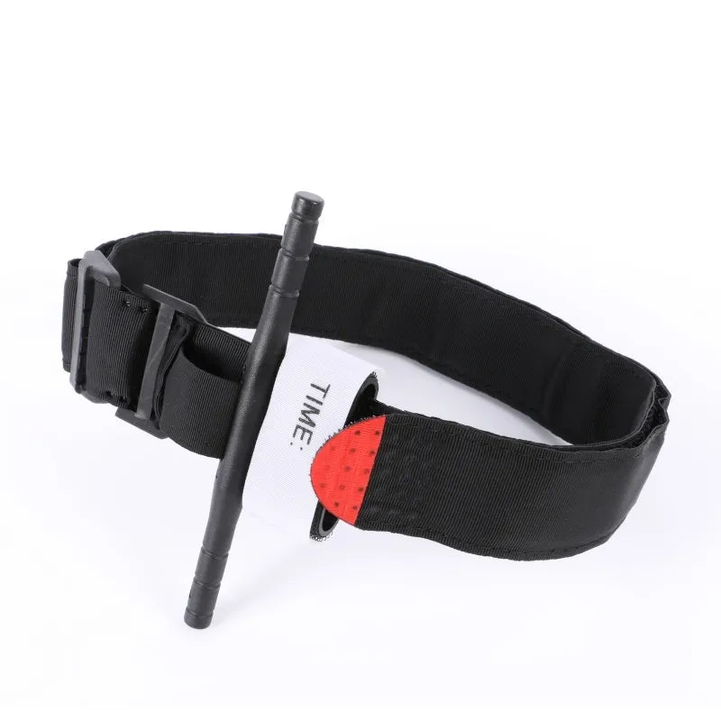 Survival Tourniquet Tactical Emergency First Aid Belt Scissors for Camping Hiking Outdoor Exploration Combat Application