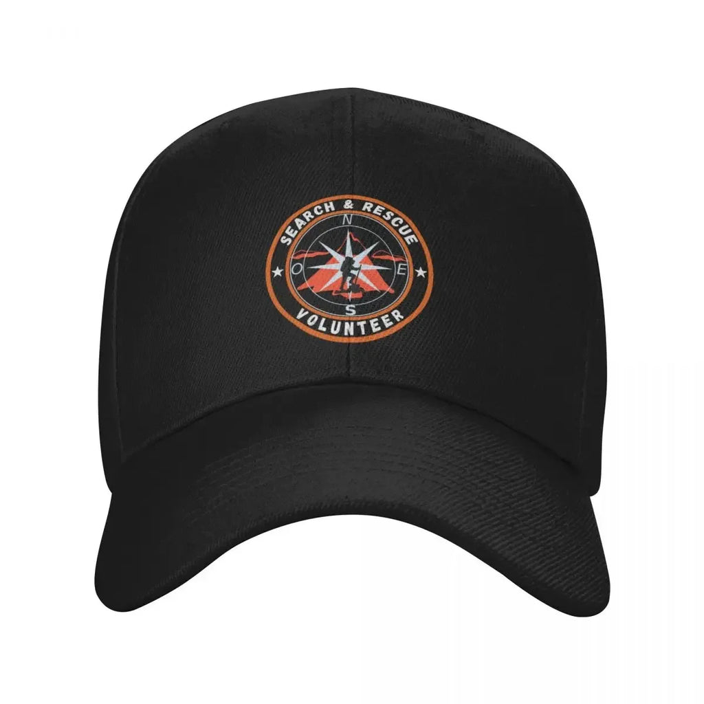 Search And Rescue Volunteer Compass Baseball Cap Trucker Hat Hard Hat Mens Tennis Women's