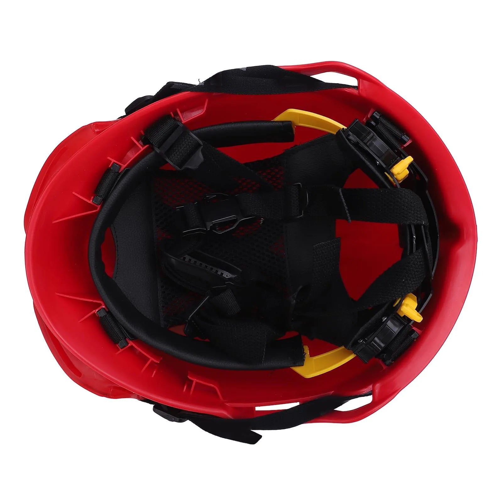 ZK50 Rescue Helmet Work At Height Safety Hard Hat with Light Slotted Ventilated PC for Emergency Earthquake Fire Search F2 Red