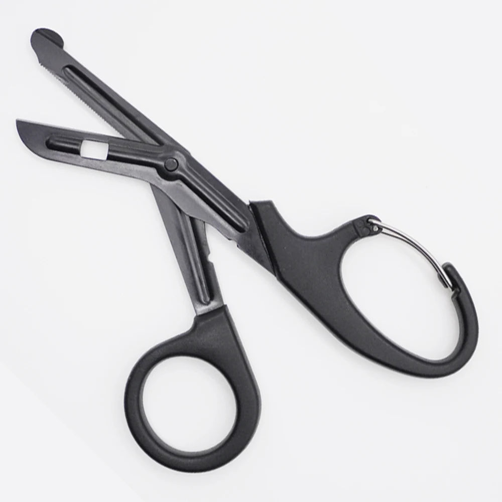 Rhino Rescue Trauma Shears 7.5" Premium Stainless Steel Medical Emergency Scissors with Non-Stick Blades, Fluoride-Coated 1PC