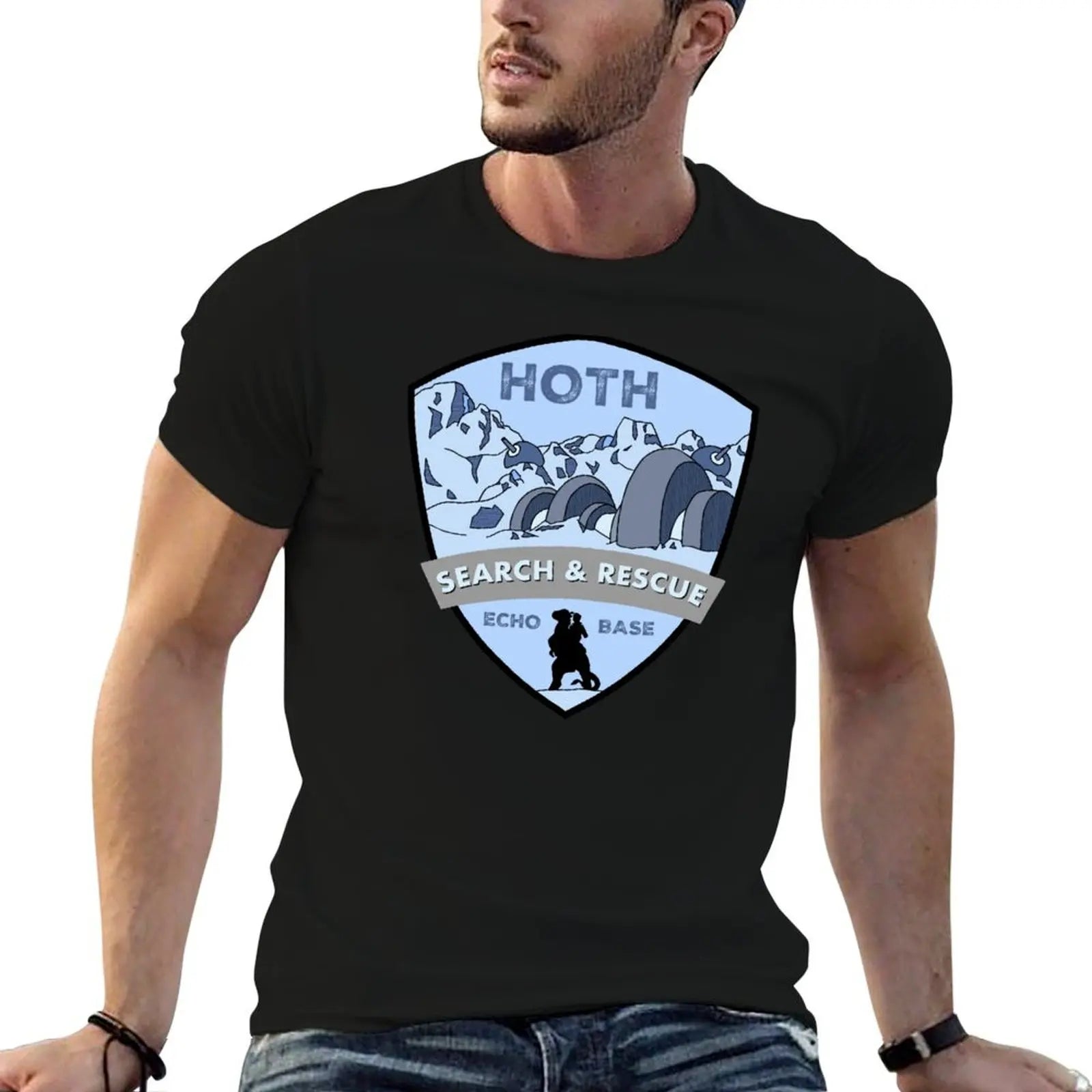 Search and rescue T-Shirt cotton tshirt 100% t shirts for man graphic funny T-Shirt