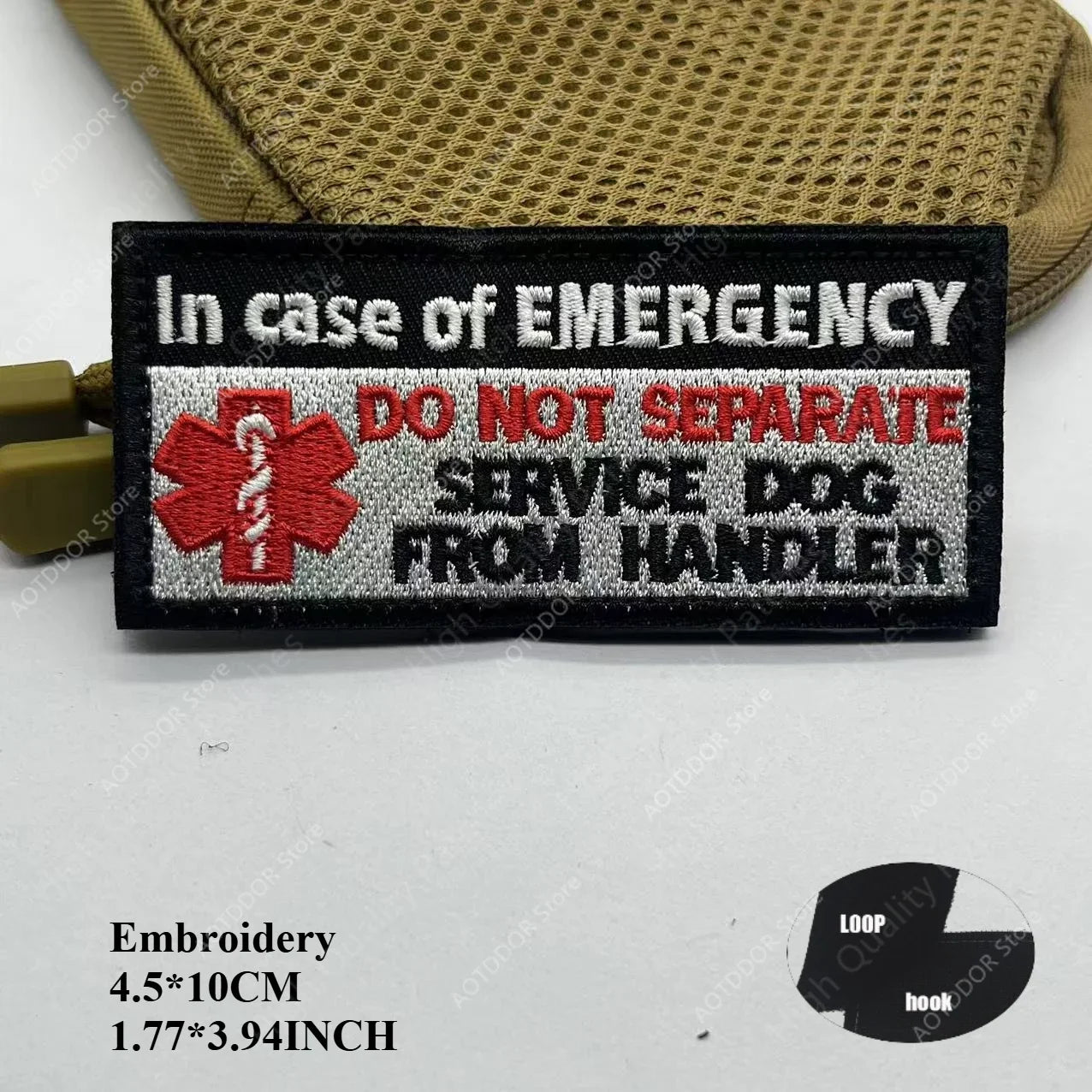 Therapy Rescue The SERVICE DOG Do Not Pet in Training Workong Pet Guide Dogs Do Not Touch Embroidery Patches Emblem Badge Hook