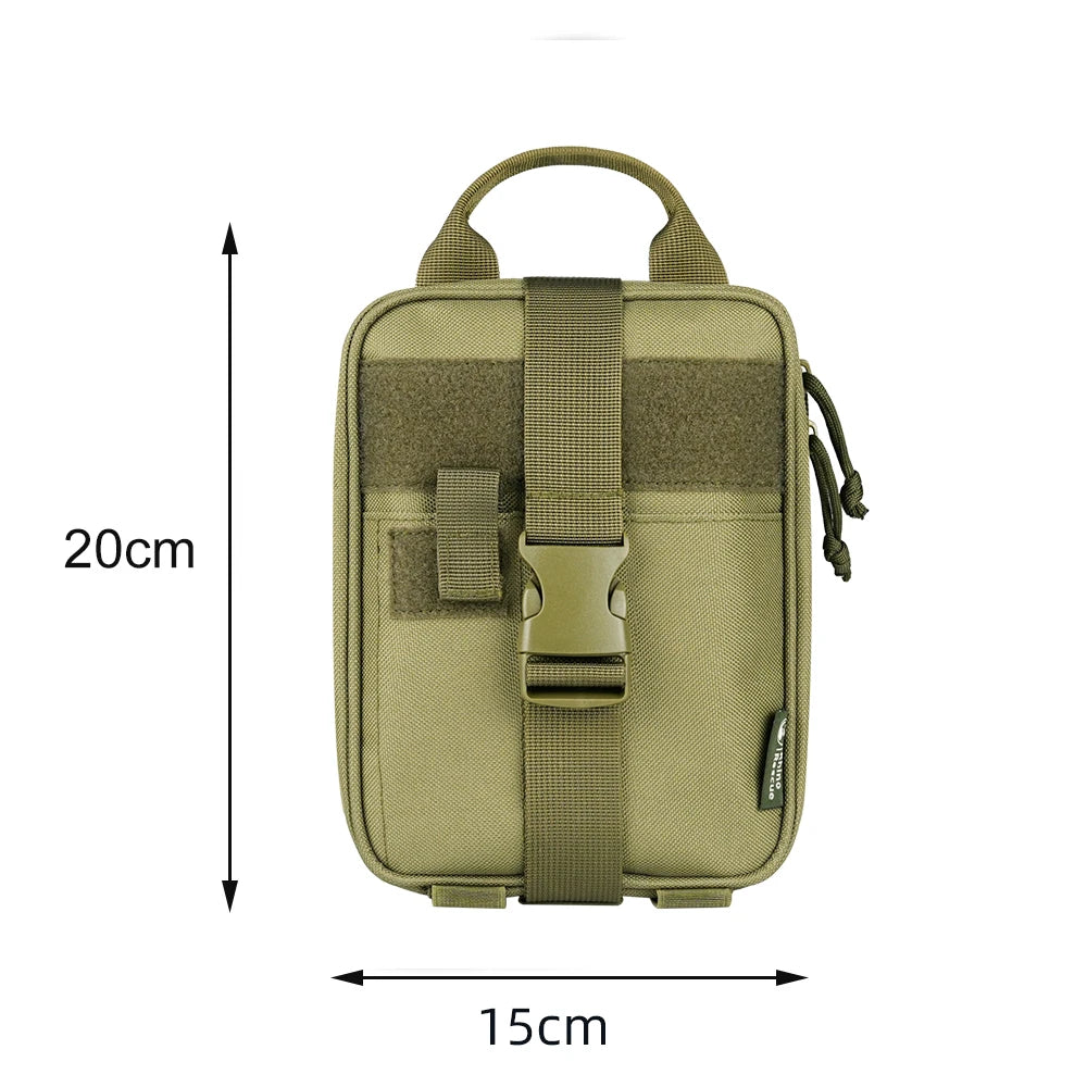 Rhino Rescue Emergency First Aid Kit Tactical IFAK Molle Pouch Combat Tactical IFAK for Survival Camping Hiking Travel Empty Bag