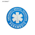 1PC PVC Star Of Life America Rescue PARA Medical Soldier Patch Tactical Military Sew On Flag Stickers Jeans Clothes Bags
