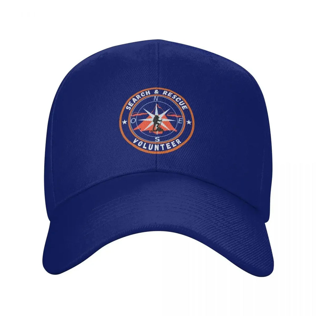 Search And Rescue Volunteer Compass Baseball Cap Trucker Hat Hard Hat Mens Tennis Women's