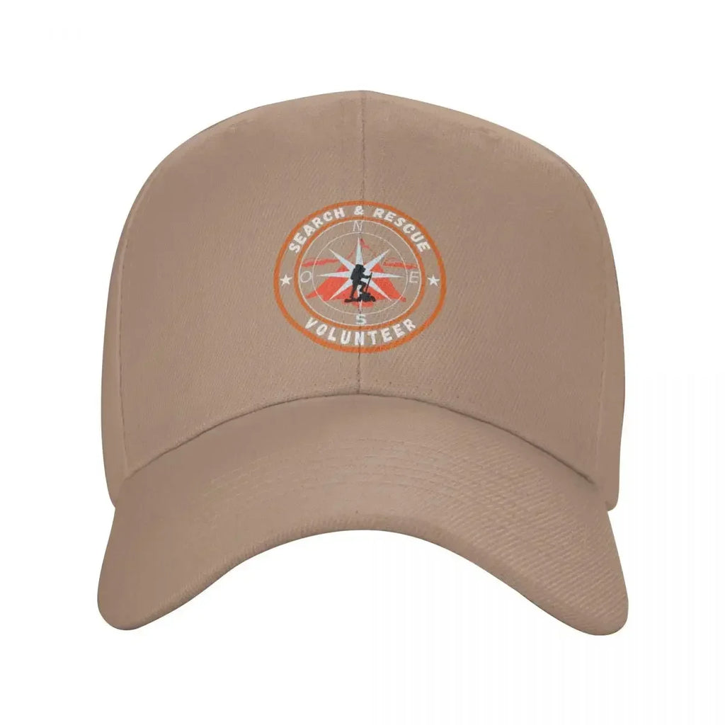 Search And Rescue Volunteer Compass Baseball Cap Trucker Hat Hard Hat Mens Tennis Women's