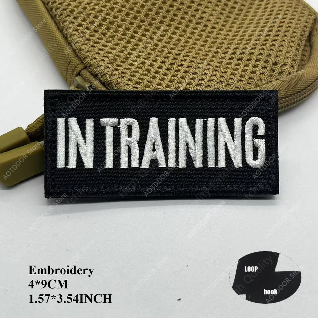 Therapy Rescue The SERVICE DOG Do Not Pet in Training Workong Pet Guide Dogs Do Not Touch Embroidery Patches Emblem Badge Hook