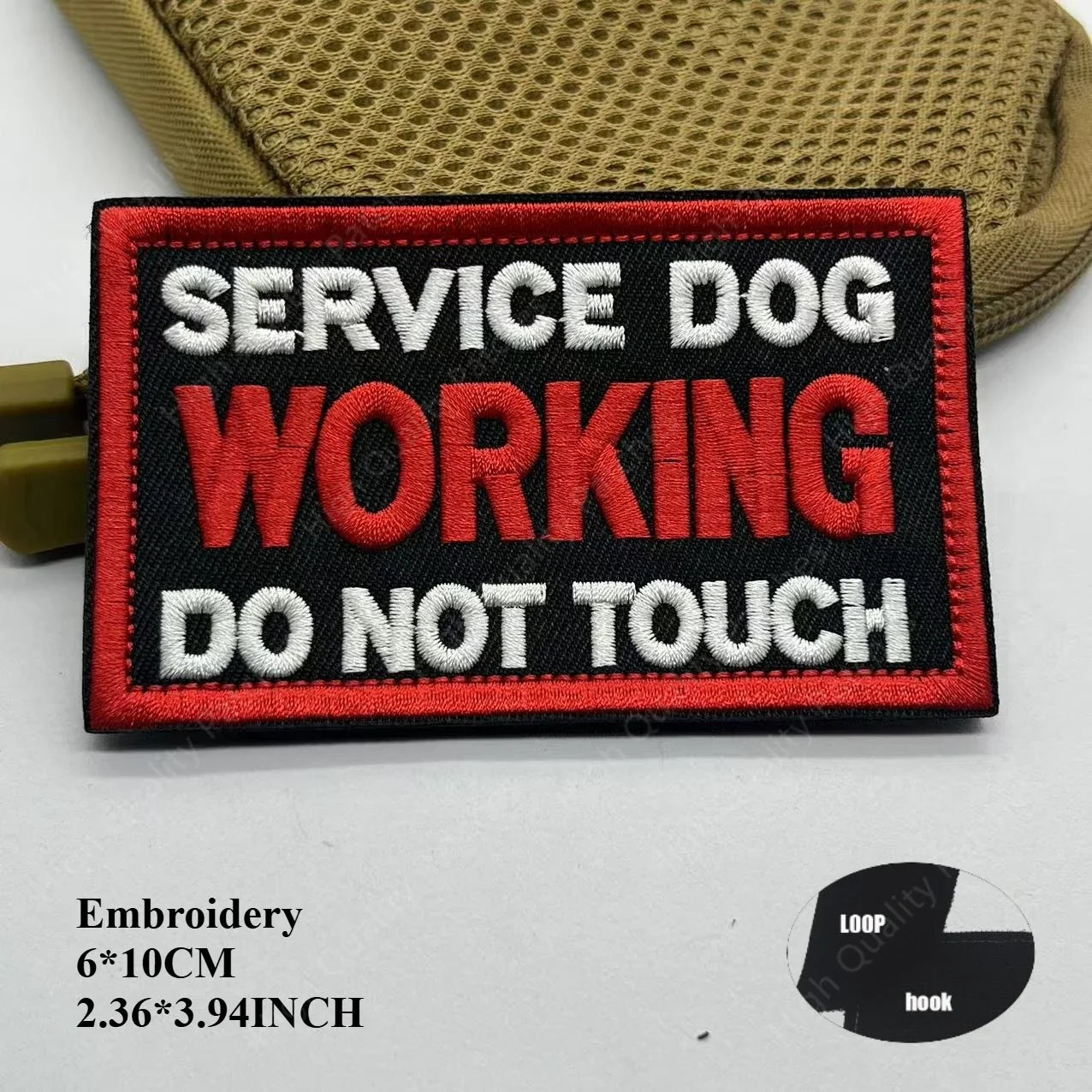 Therapy Rescue The SERVICE DOG Do Not Pet in Training Workong Pet Guide Dogs Do Not Touch Embroidery Patches Emblem Badge Hook