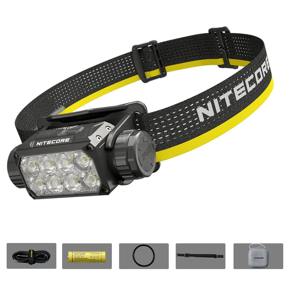 NITECORE HC75 UHE 3000 Lumen 32 LEDs Headlight Rechargeable E-focus Adjustment Hiking/Trekking Outdoor Work Maintenance Headlamp