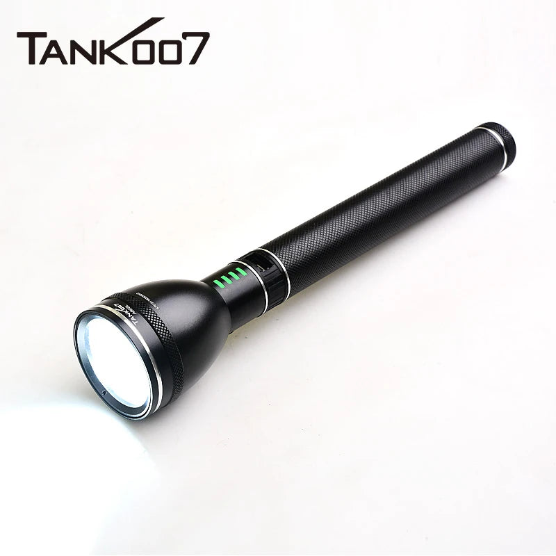 TANK007 Torch High Power Rechargeable LED Flashlight for Outdoor Patrol Hiking Camping Lantern Waterproof and Shockproof A602L