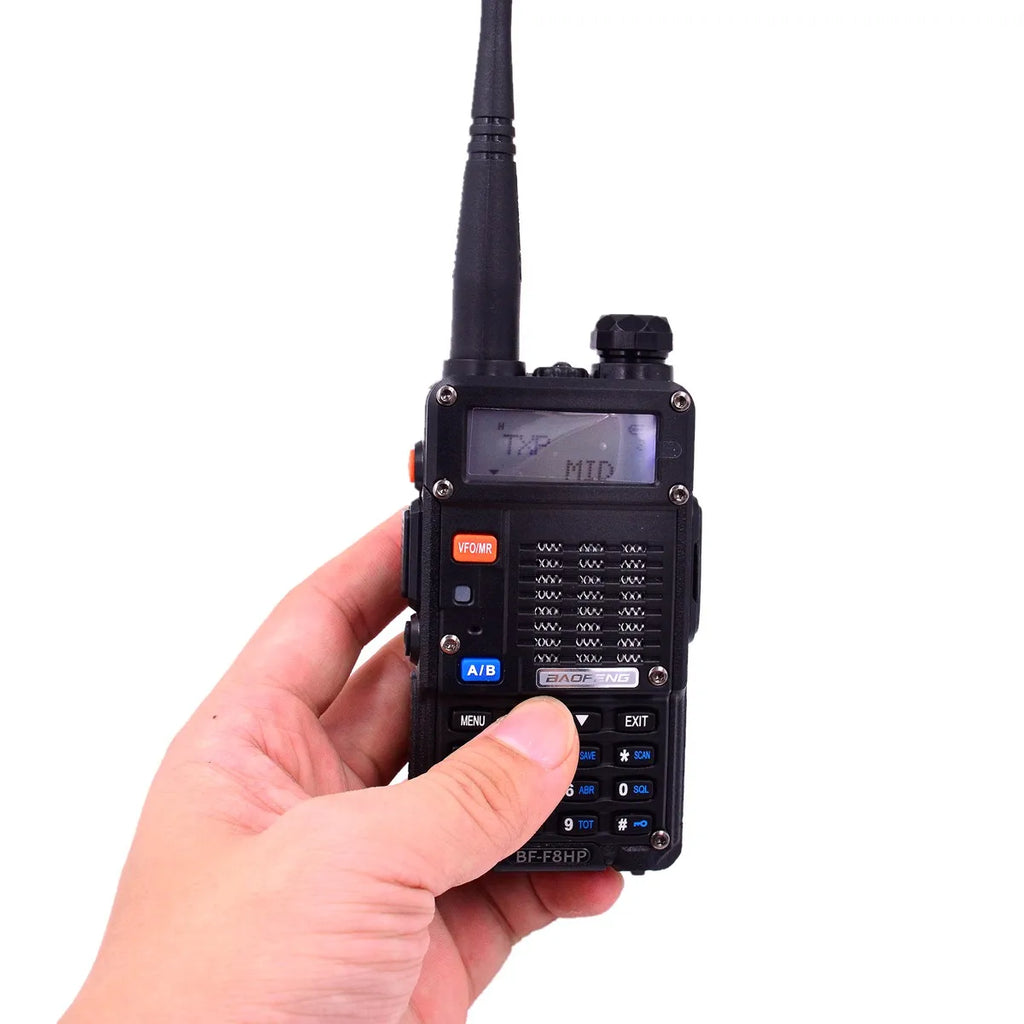 Baofeng F8 HP HAM Amateur Radio Screen Keyboard 8W Max VHF UHF Outdoor Sports Police Fure Rescue Search Wireless Communication