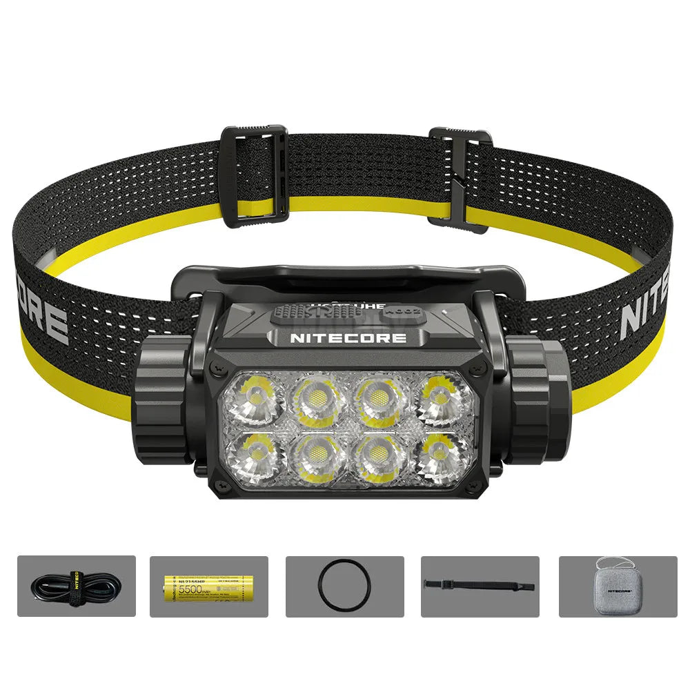 NITECORE HC75 UHE 3000 Lumen 32 LEDs Headlight Rechargeable E-focus Adjustment Hiking/Trekking Outdoor Work Maintenance Headlamp