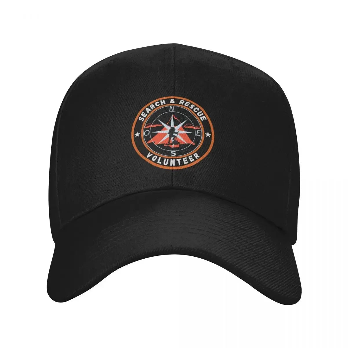 Search And Rescue Volunteer Compass Baseball Cap Trucker Hat Hard Hat Mens Tennis Women's