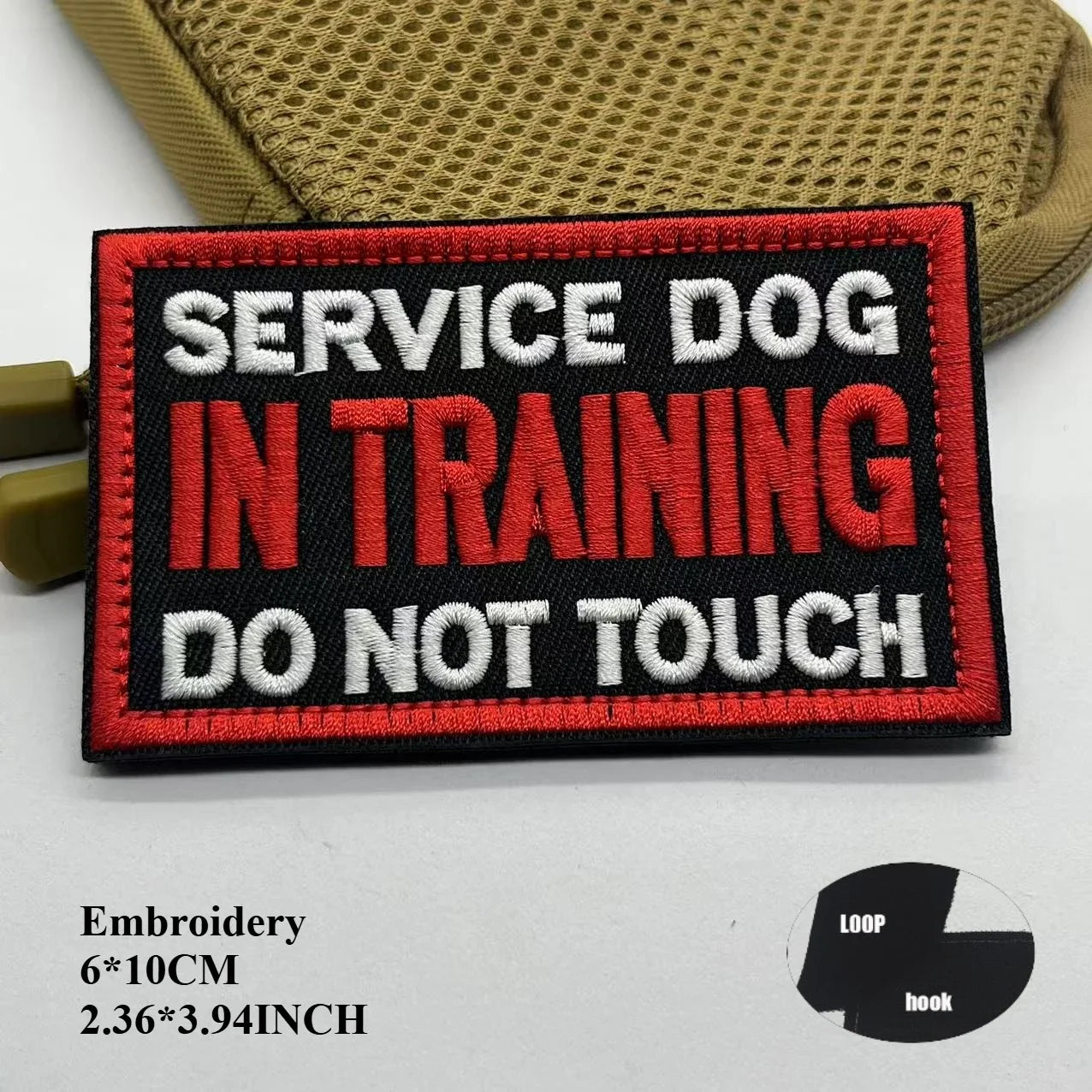 Therapy Rescue The SERVICE DOG Do Not Pet in Training Workong Pet Guide Dogs Do Not Touch Embroidery Patches Emblem Badge Hook