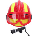 ZK50 Rescue Helmet Work At Height Safety Hard Hat with Light Slotted Ventilated PC for Emergency Earthquake Fire Search F2 Red
