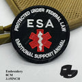 Therapy Rescue The SERVICE DOG Do Not Pet in Training Workong Pet Guide Dogs Do Not Touch Embroidery Patches Emblem Badge Hook