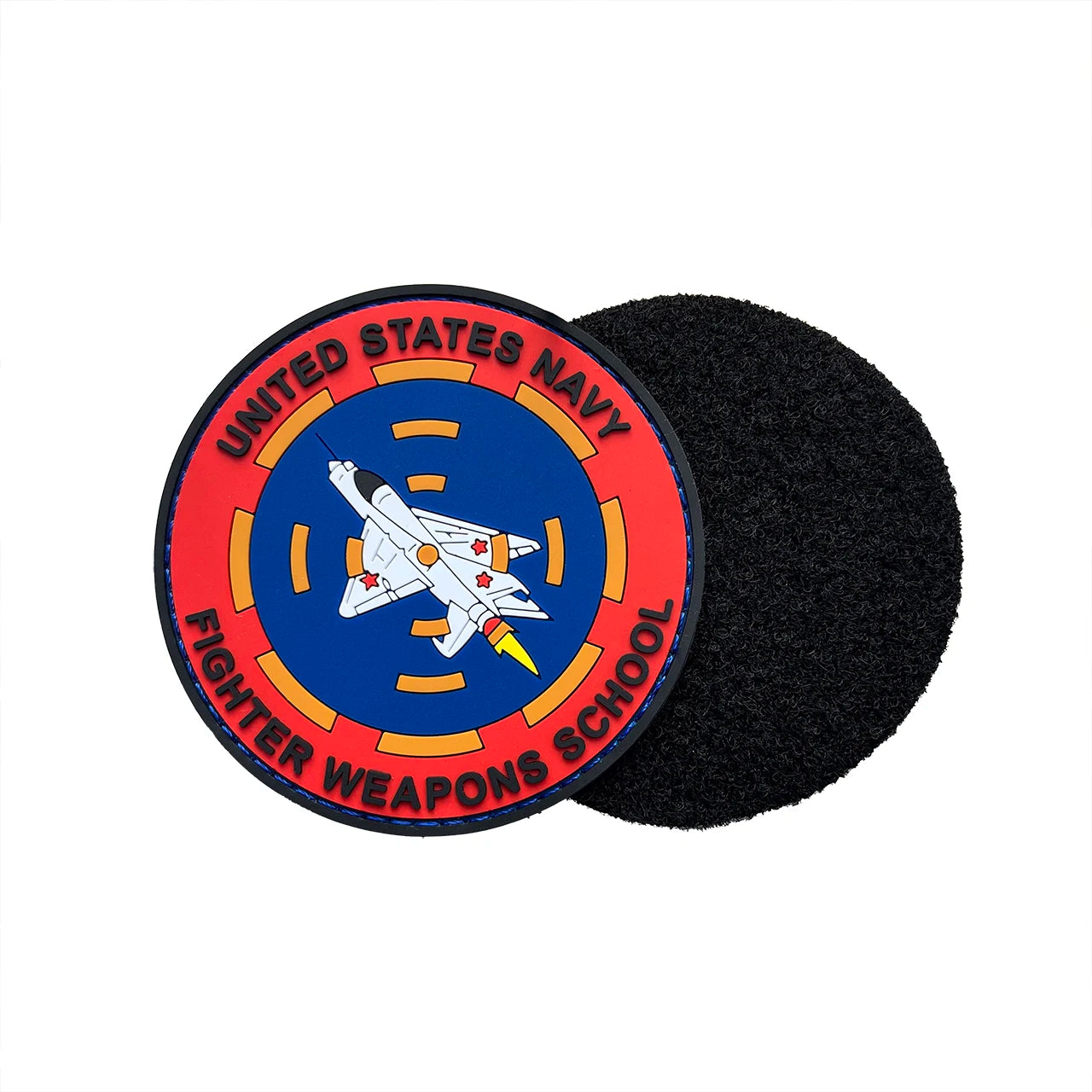 Custom Logo Top Gun Pilot Badge Tactical Morale Badge Medical Search Rescue PVC Hook and Loop Patch Backpack Decorative Sticker