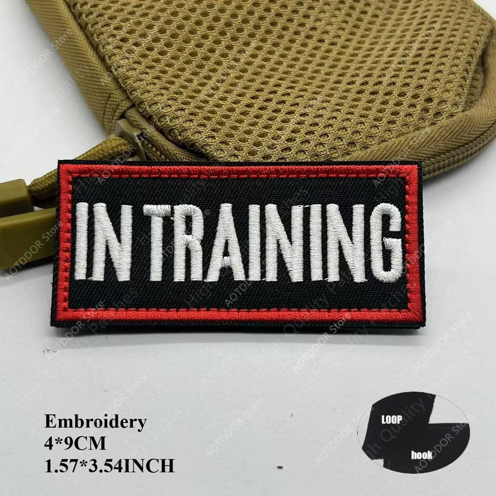 Therapy Rescue The SERVICE DOG Do Not Pet in Training Workong Pet Guide Dogs Do Not Touch Embroidery Patches Emblem Badge Hook