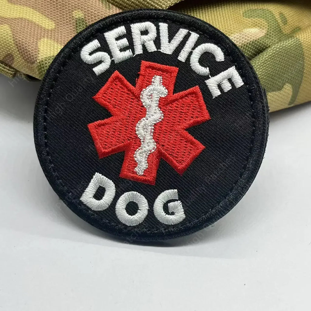 Therapy Rescue The SERVICE DOG Do Not Pet in Training Workong Pet Guide Dogs Do Not Touch Embroidery Patches Emblem Badge Hook