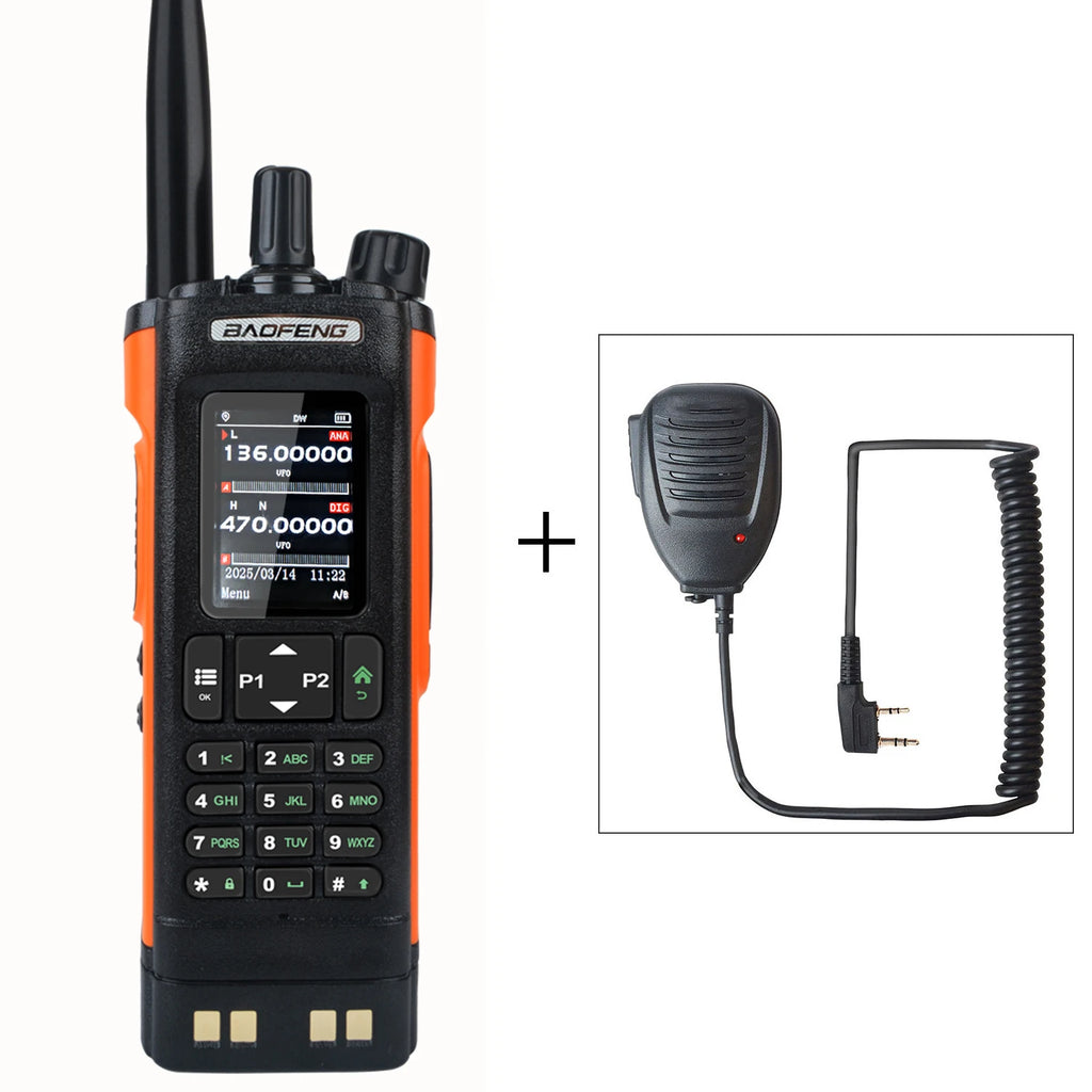 Baofeng DM-32 GPS APRS AES256 Encryption DMR Digital Analog UHF VHF Dual Band 8W Air Band FM Walkie Talkie DM-32UV
