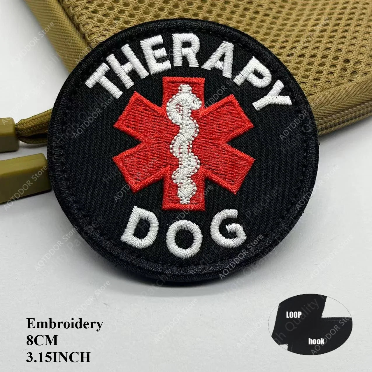 Therapy Rescue The SERVICE DOG Do Not Pet in Training Workong Pet Guide Dogs Do Not Touch Embroidery Patches Emblem Badge Hook