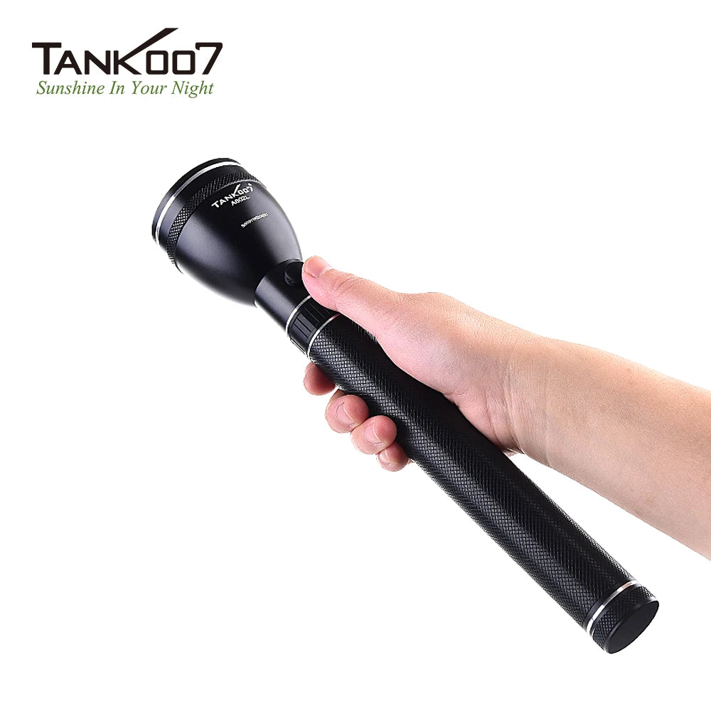 TANK007 Torch High Power Rechargeable LED Flashlight for Outdoor Patrol Hiking Camping Lantern Waterproof and Shockproof A602L