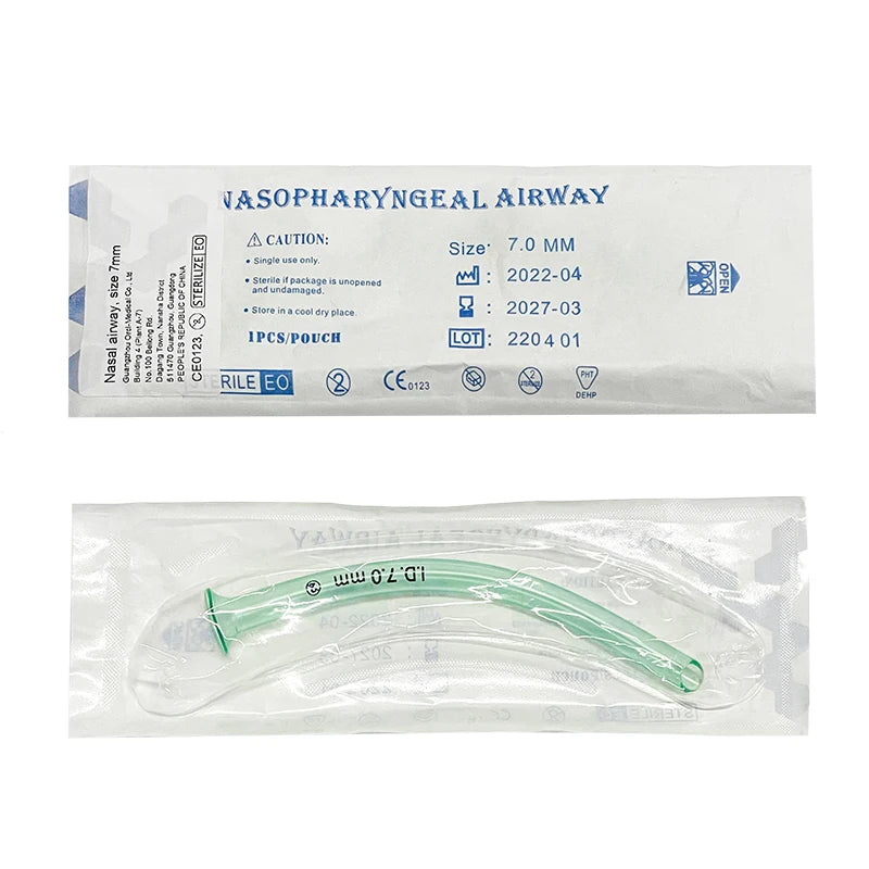 1pc Disposable Nasal Pharyngeal Duct  7mm PVC Nasopharyngeal Catheter Medical Nasal Catheter Soft Medical First Aid Kit Supplies