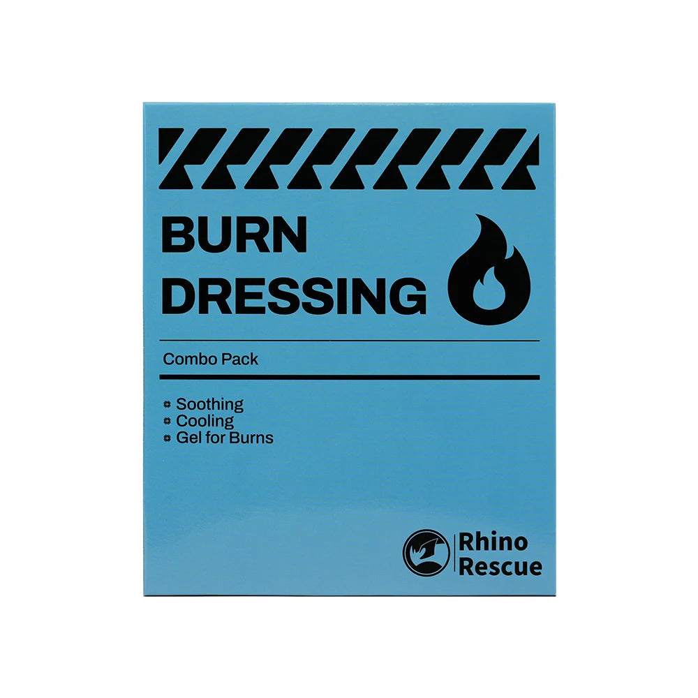 Rhino Rescue Burn Gel Kit 69g - First Aid for Camping Hiking (Individual Packets)