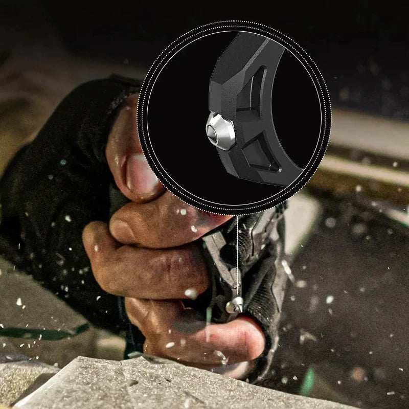 WUBEN AP50 T4 Tac Ring For T4 Tactical Flashlight With Window Breaking Tool For Outdoor Camping Hunting Search Rescue Exigency