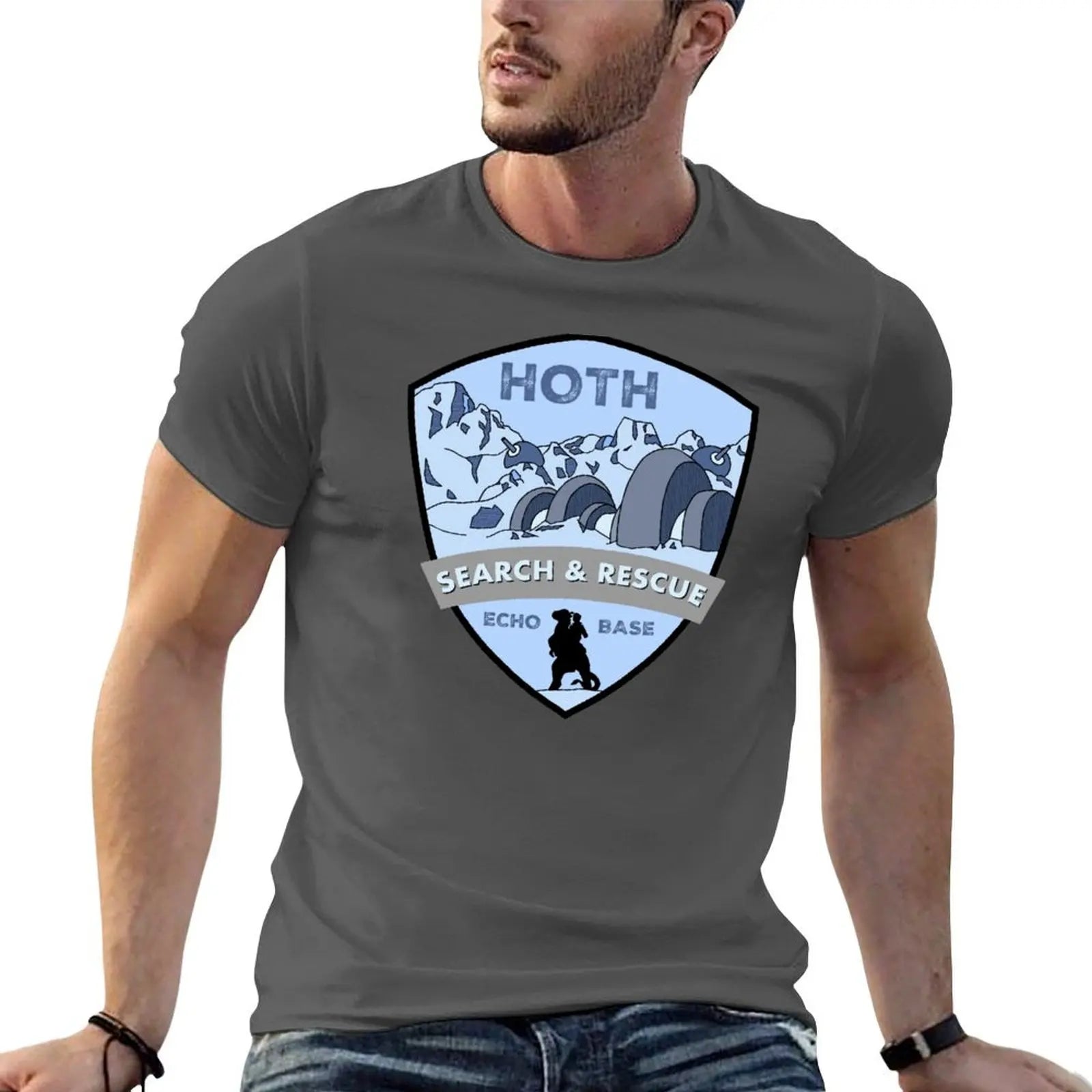 Search and rescue T-Shirt cotton tshirt 100% t shirts for man graphic funny T-Shirt