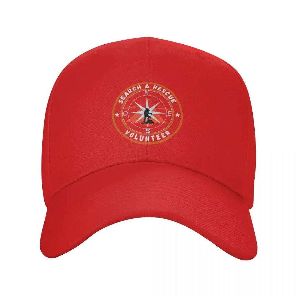 Search And Rescue Volunteer Compass Baseball Cap Trucker Hat Hard Hat Mens Tennis Women's