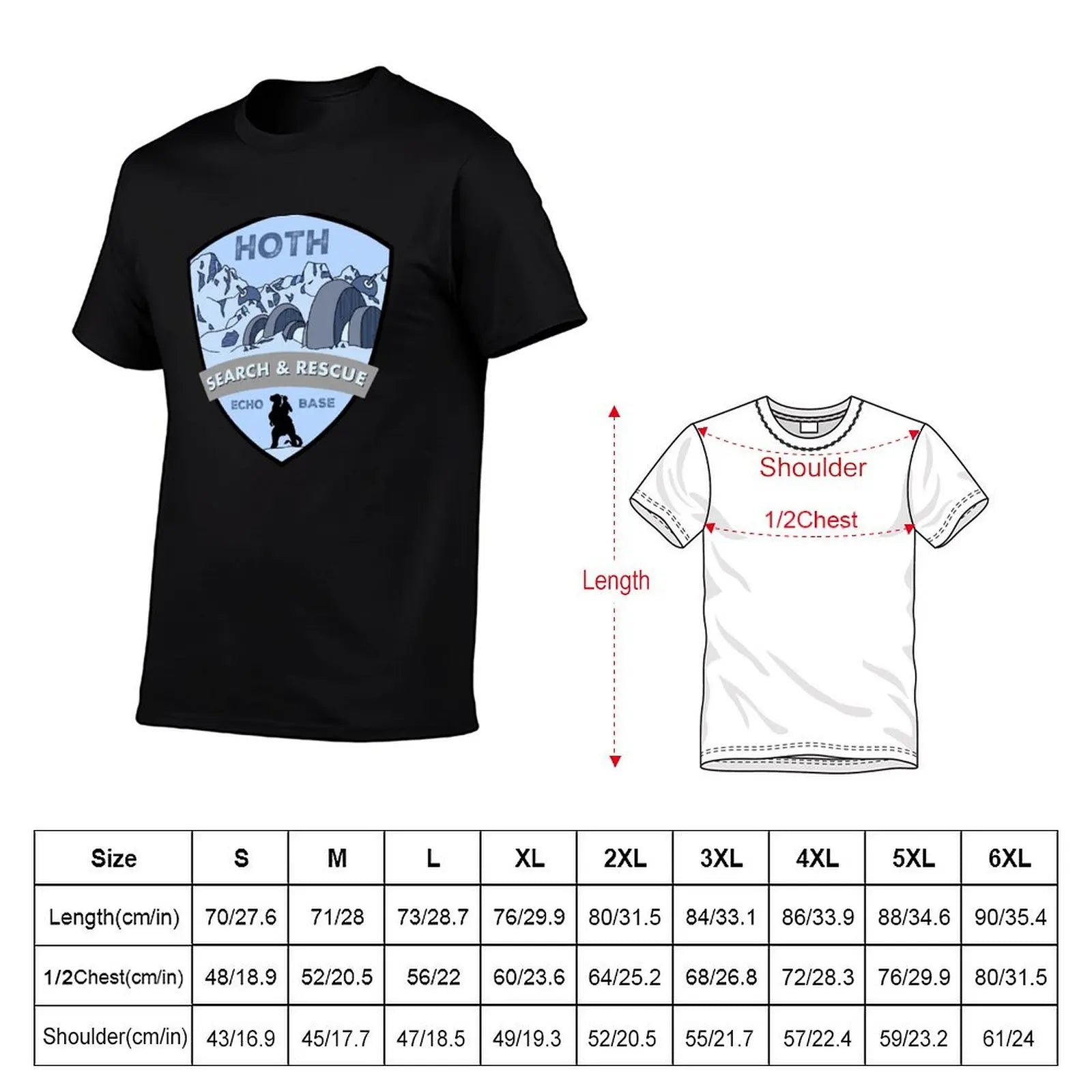Search and rescue T-Shirt cotton tshirt 100% t shirts for man graphic funny T-Shirt